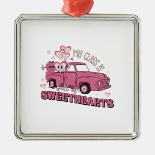 Meine Klasse ist voll mit dem Lehrer der Süßigkeit Ornament Aus Metall