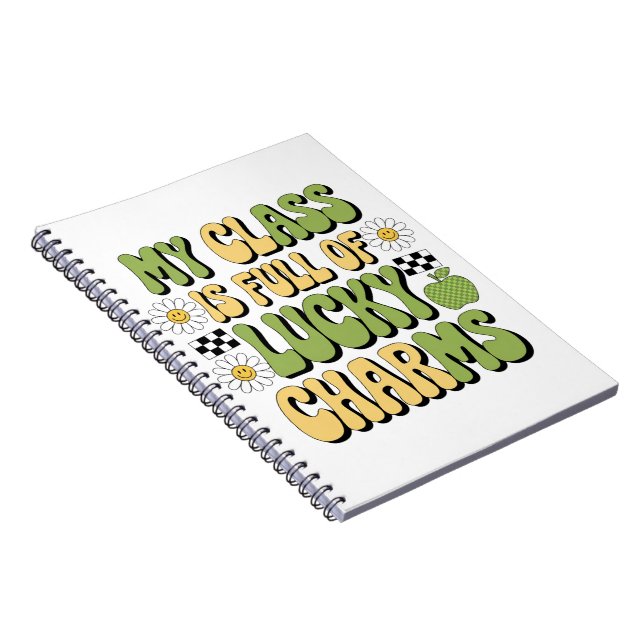 Meine Klasse ist voll von glücklichen Charmen Patr Notizblock (Rechte Seite)