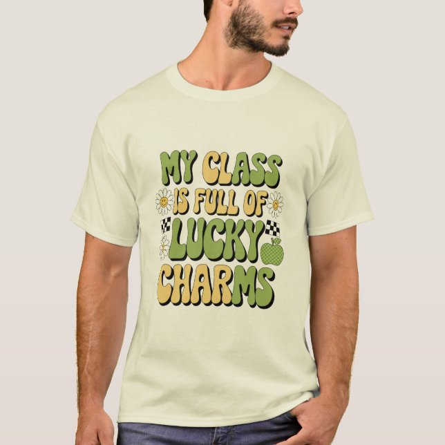 Meine Klasse ist voll von glücklichen Charmen Patr T-Shirt (Vorderseite)