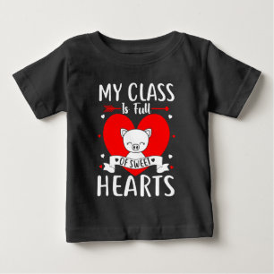 Meine Klasse ist voll von süßen Herzen Valentine Baby T-shirt