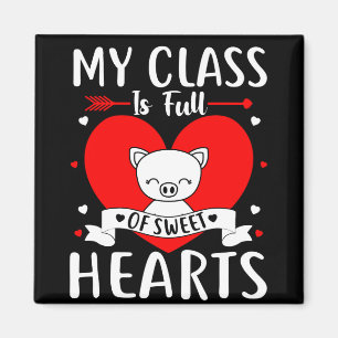 Meine Klasse ist voll von süßen Herzen Valentine Magnet