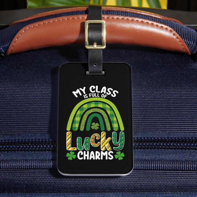 Meine Klasse ist voller Glücksbringer des St. Patr Gepäckanhänger (Vorderseite Insitu 2)