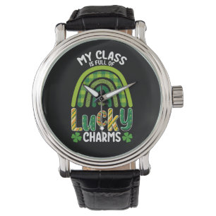 Meine Klasse ist voller Glücksbringer St. Patrick' Armbanduhr