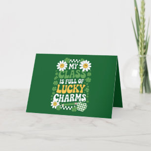 Meine Klasse ist voller Glücksbringer St. Patrick' Dankeskarte