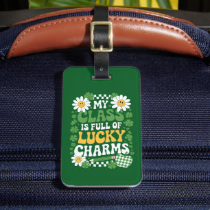 Meine Klasse ist voller Glücksbringer St. Patrick' Gepäckanhänger