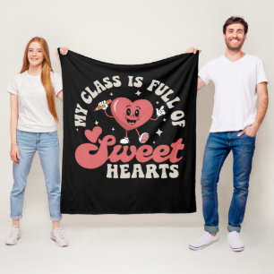 Meine Klasse ist voller Herzchen Lehrer Valentinst Fleecedecke