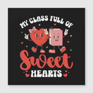 Meine Klasse ist voller süßer Herzen Valentinstag Magnetkarte