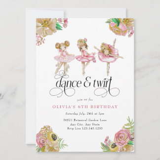 Meine kleine Balerina | Ballett-Party Einladung