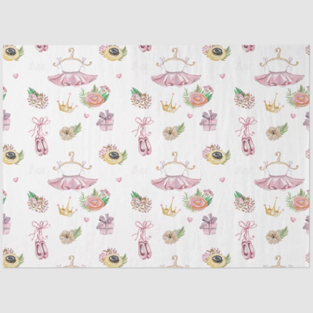 Meine kleine Ballerina Serie Design 3 Gewebepapier Seidenpapier (Vorderseite)