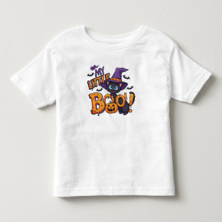 Meine kleine Boo Halloween-Katze mit Hexenhut Kleinkind T-shirt