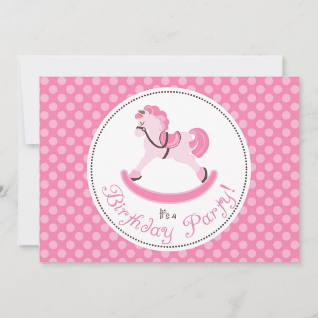 Meine kleine Pony-Einladungs-Foto-Karte 5 Einladung (Vorderseite)