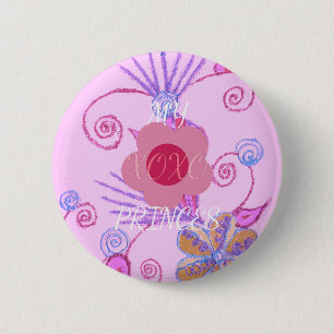 Meine kleine Prinzessin: Baby Pink Vector Inspirat Button