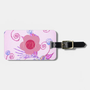 Meine kleine Prinzessin: Baby Pink Vector Inspirat Gepäckanhänger
