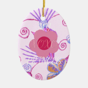 Meine kleine Prinzessin: Baby Pink Vector Inspirat Keramikornament