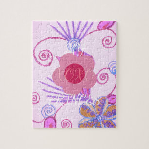 Meine kleine Prinzessin: Baby Pink Vector Inspirat Puzzle