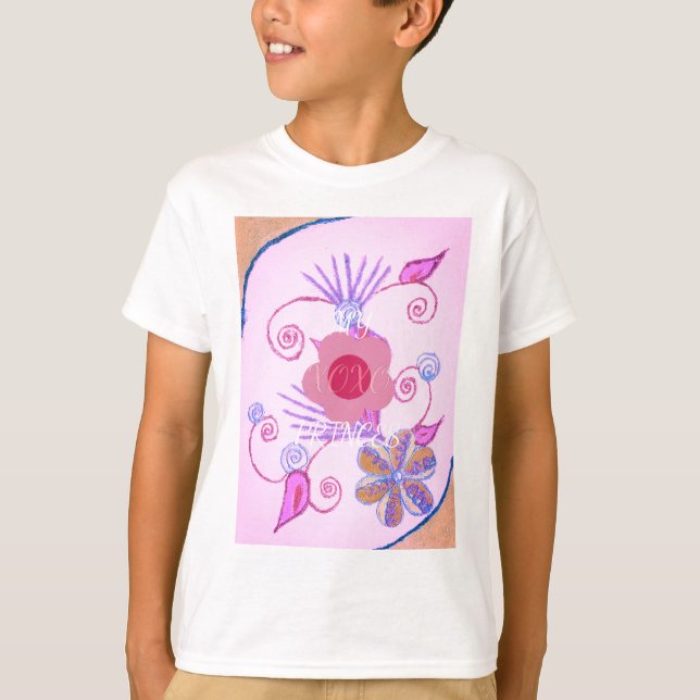 Meine kleine Prinzessin: Baby Pink Vector Inspirat T-Shirt (Vorderseite)