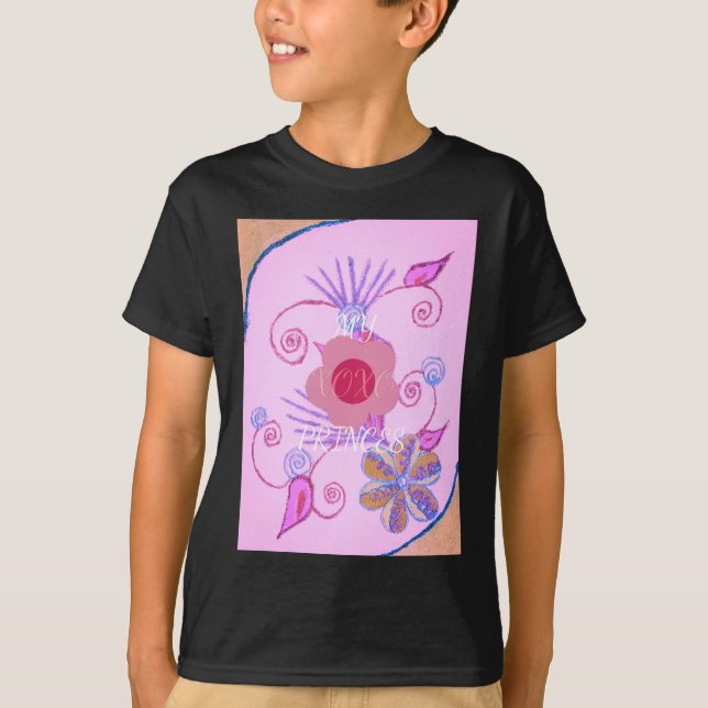 Meine kleine Prinzessin: Baby Pink Vector Inspirat T-Shirt (Vorderseite)