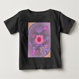 Meine kleine Prinzessin: Babyrosa Vektor Inspirier Baby T-shirt