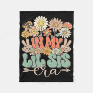 Meine kleine Schwester Era Floral Hippie Groovy Re Fleecedecke