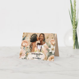 Meine kleine Schwester Hochzeit Karte