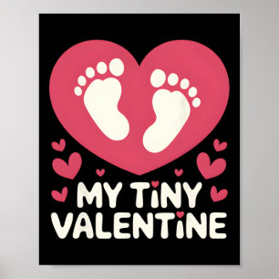 Meine kleine Valentinstag-Schwangerschaftsanzeige Poster