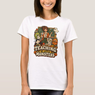 Meine kleinen Monster unterrichten - Lustiges Hall T-Shirt