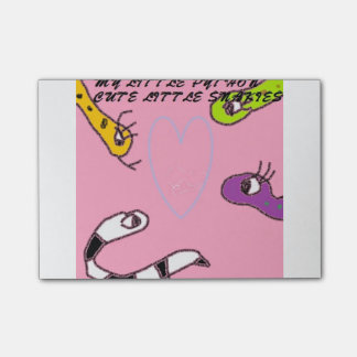 Meine kleinen Pythonschlange-Post-Itanmerkungen Post-it Klebezettel