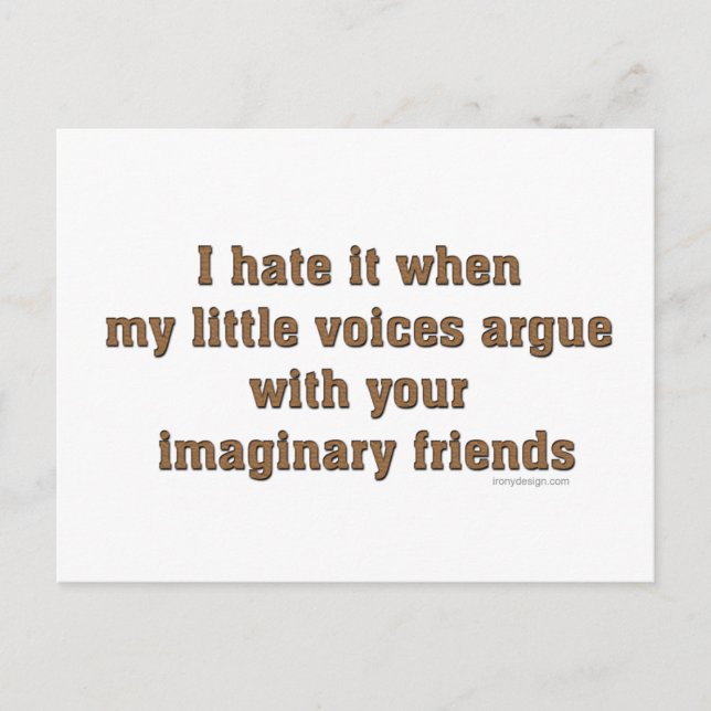 Meine kleinen Stimmen Postkarte (Vorderseite)