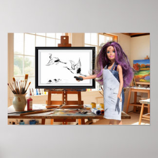 Meine Kohle zeichnete zu Ende. Poster