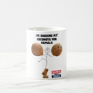 Meine Kokosnüsse für Kamala schütteln Kaffeetasse