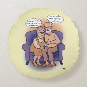 Meine Königin runden Kissen
