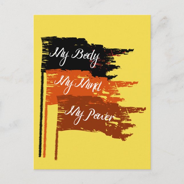 Meine Körperwahl - Frauenrechte - Postkarte (Vorderseite)