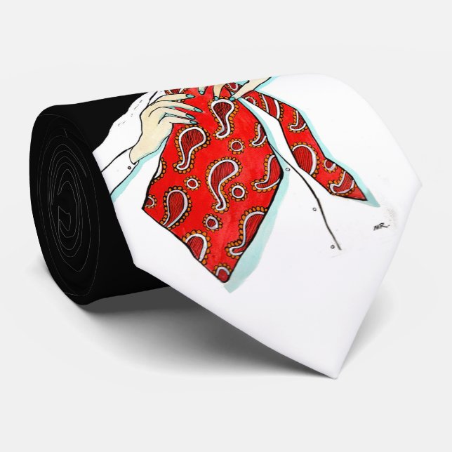 Meine Krawatte tötet mich! (Gerollt)