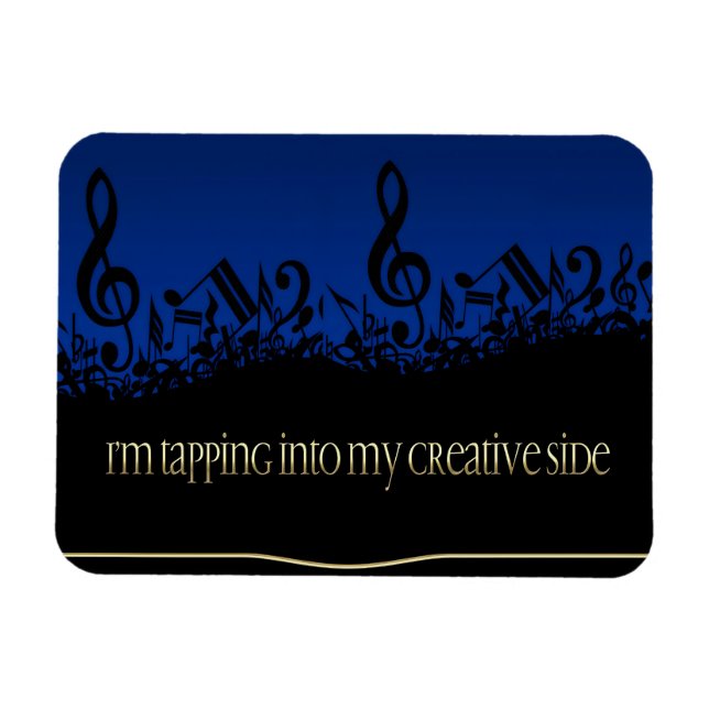 "Meine kreative Seite" Motivation Affirmation Flex Magnet (Horizontal)