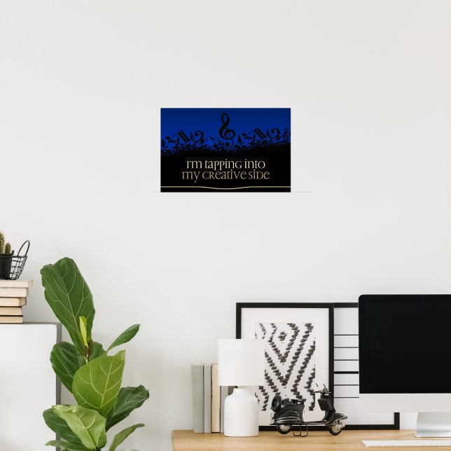 "Meine kreative Seite" Motivation Affirmation Poster (Heimbüro)
