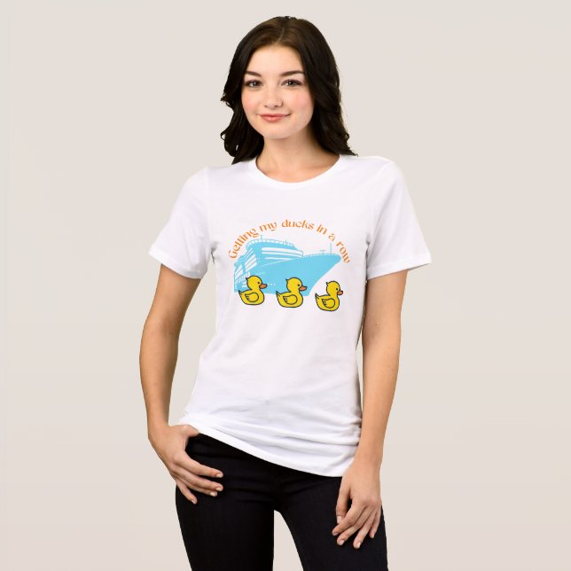 Meine Kreuzküken in eine Reihe bekommen Tri-Blend Shirt (Vorderseite voll)