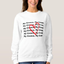 "Meine Krone Mein Schwarm" Valentinstag Sweatshirt