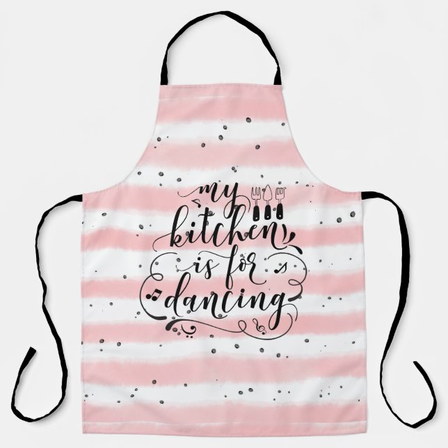 Meine Küche ist zum Tanzen da Schürze (Vorderseite)
