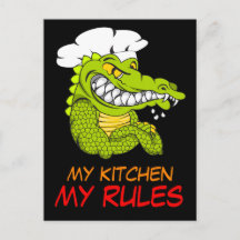 Meine Küche, meine Regeln, Alligator-Koch, lustige
