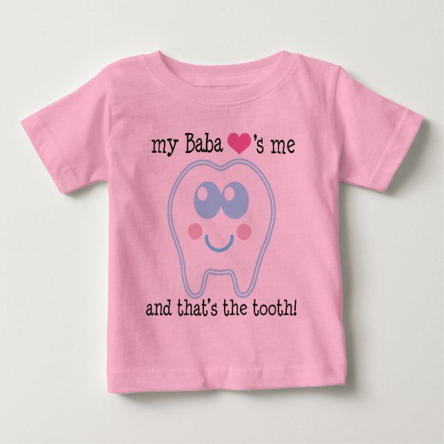 Meine Kuchen-Lieben ich Zahn Baby T-shirt (Vorderseite)