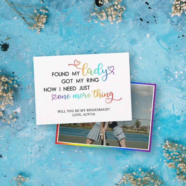 Meine Lady LGBT Wedding ist meine Bridesmaid Einladung (Von Creator hochgeladen)