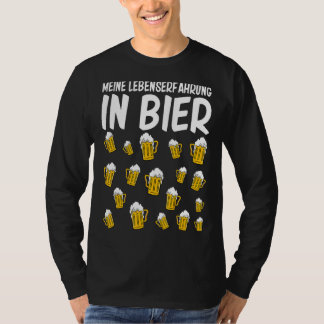 Meine Lebenserfahrung in Bier 18. Geburtstag Mann  T-Shirt