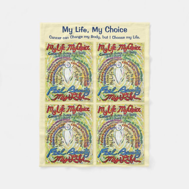 Meine Lebenswahl Krebs Engel Soft Fleece Blankets (Vorderseite)