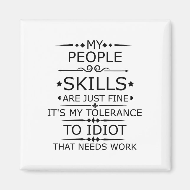 MEINE LEUTE SIND NUR GUT. MAGNET (Vorne)