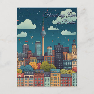 Meine Liebe am Valentinstag gefunden Postkarte