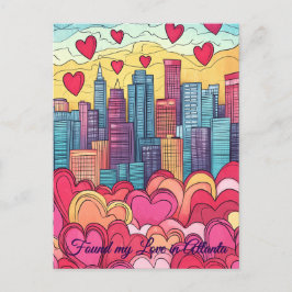 Meine Liebe am Valentinstag in Atlanta USA gefunde Postkarte