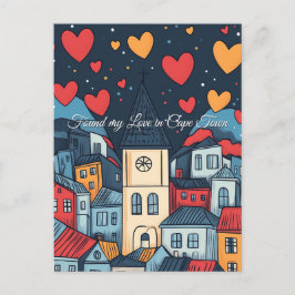 Meine Liebe am Valentinstag in Kapstadt gefunden Postkarte