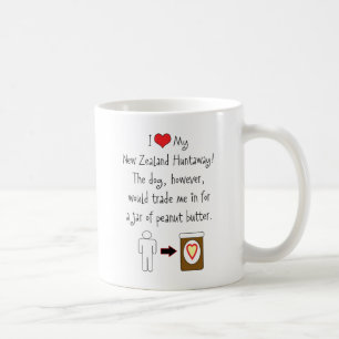 Meine Liebe-Erdnussbutter Neuseelands Huntaway Tasse
