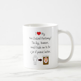 Meine Liebe-Erdnussbutter Neuseelands Huntaway Tasse