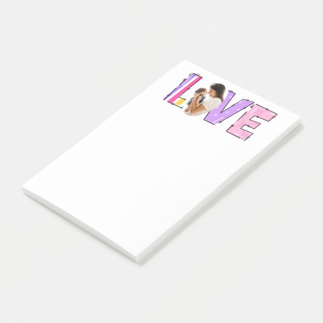 Meine Liebe | Erstellen Sie Ihr eigenes Foto Post-it Klebezettel (angewinkelt)